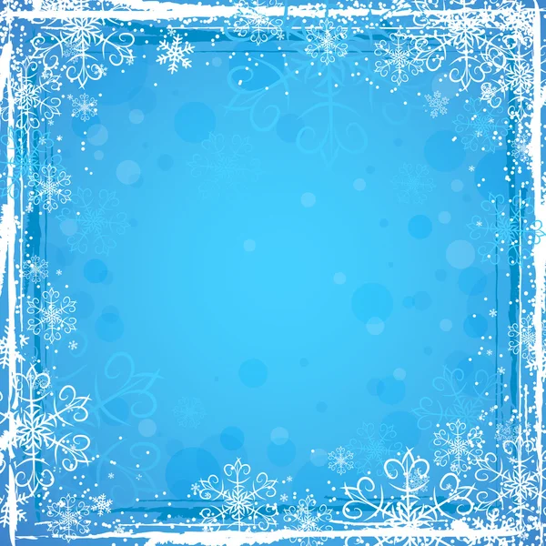 Blue christmas background, vector — Stock Vector