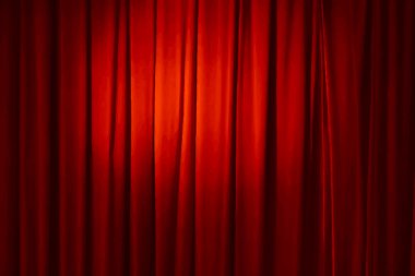 Kırmızı perde, vektör çizim