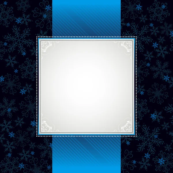 Fond bleu de Noël, vecteur — Image vectorielle