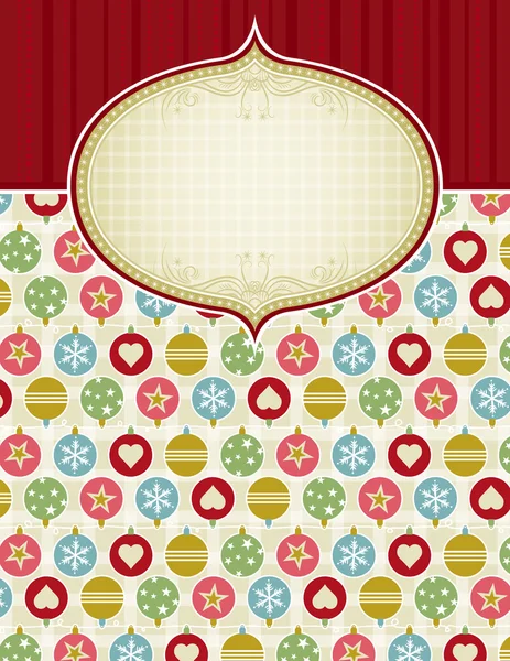 Beige christmas background, vector — Stock Vector