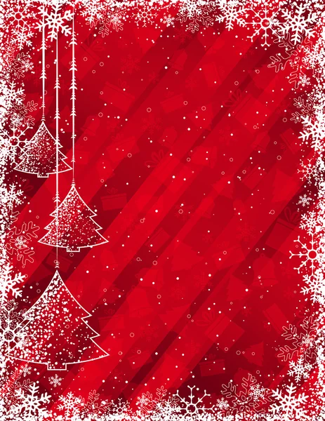 Kırmızı Noel arka plan, vektör
