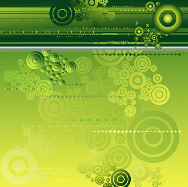 Fond vert moderne, illustration vectorielle — Image vectorielle