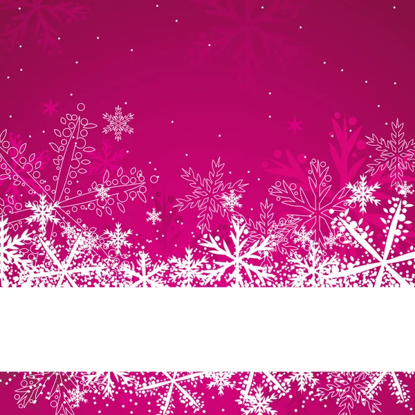 Pink christmas background, vector — Stock Vector
