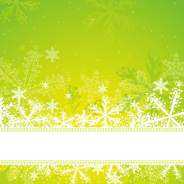 Green christmas background, vector — Stock Vector