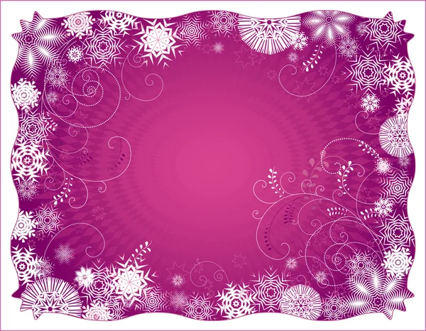 Fondo de Navidad púrpura, ilustración vectorial — Vector de stock