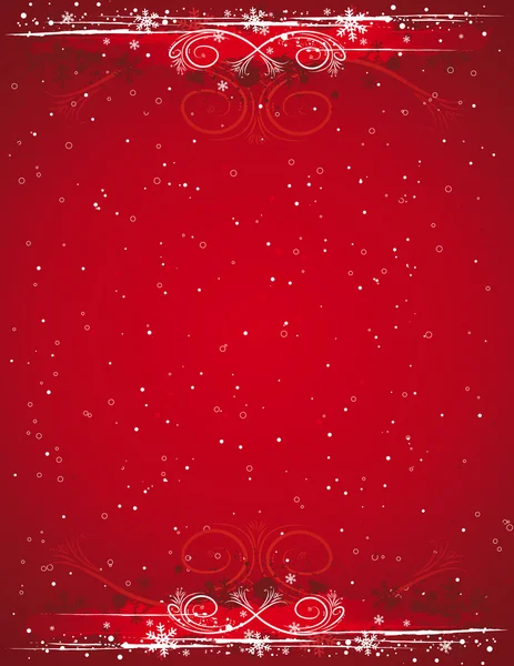 Kırmızı grunge Noel arka plan, vektör — Stok Vektör
