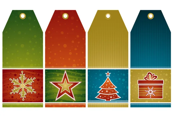 Etiquetas de Navidad, vector — Archivo Imágenes Vectoriales