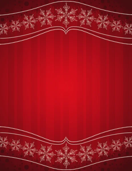 Fundo de natal vermelho, vetor — Vetor de Stock