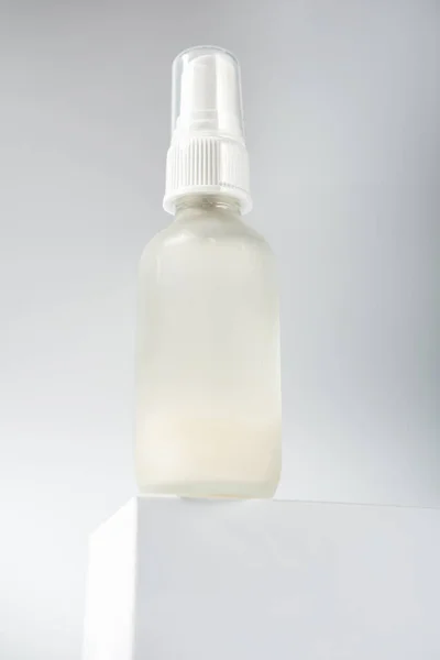 Vertical Shot Bottle Enzyme Peeling Solution Two Phase Treatment Serum — Stock Photo, Image