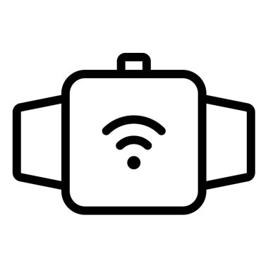 akıllı saat aygıtı tek izole edilmiş taslak biçim çizimi simgesi