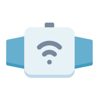 akıllı saat aygıtı düz vektör illüstrasyonlu tek izole simge