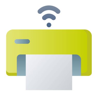 Wi-Fi iot kablosuz izole edilmiş, pürüzsüz biçim çizimi olan tek simge