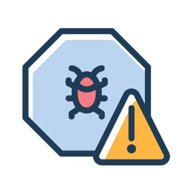 uyarı hata uyarısı tehlikesi çizgi biçimi resimli tek bir izole simge