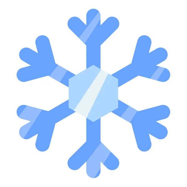 Snow Frost Winter Single Isolated Icon Flat Style Vector Illustration — Stock vektor