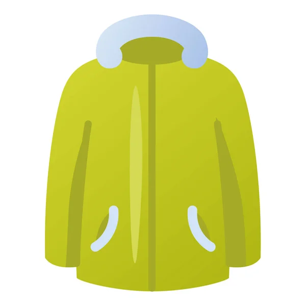 Manteau Veste Hiver Vêtements Icône Isolée Unique Avec Illustration Vectorielle — Image vectorielle