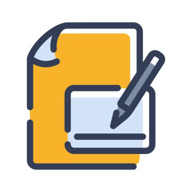 Belge dosya kağıdı sayfa harfi tek izole edilmiş simge çizgi biçimi vektörü ile yaz