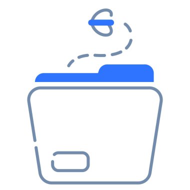 dizin boş tek durum izole edilmiş taslak biçim vektörlü simge