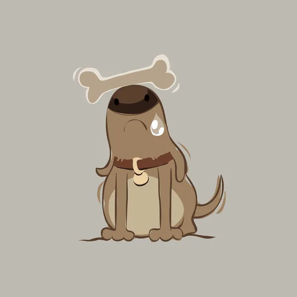 Hund mit Zuckerknochen — kostenloses Stockfoto