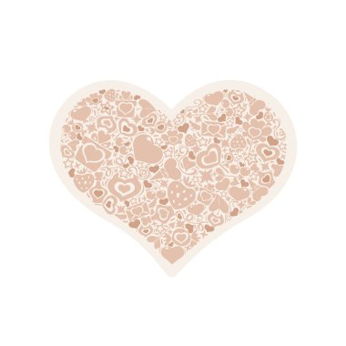 nesneleri bej valentites kalbi