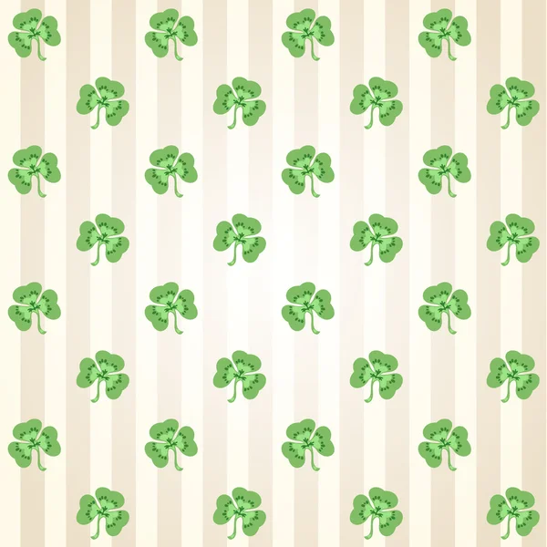 St.Patrick de dag klaverblaadjes patroon — Stockvector