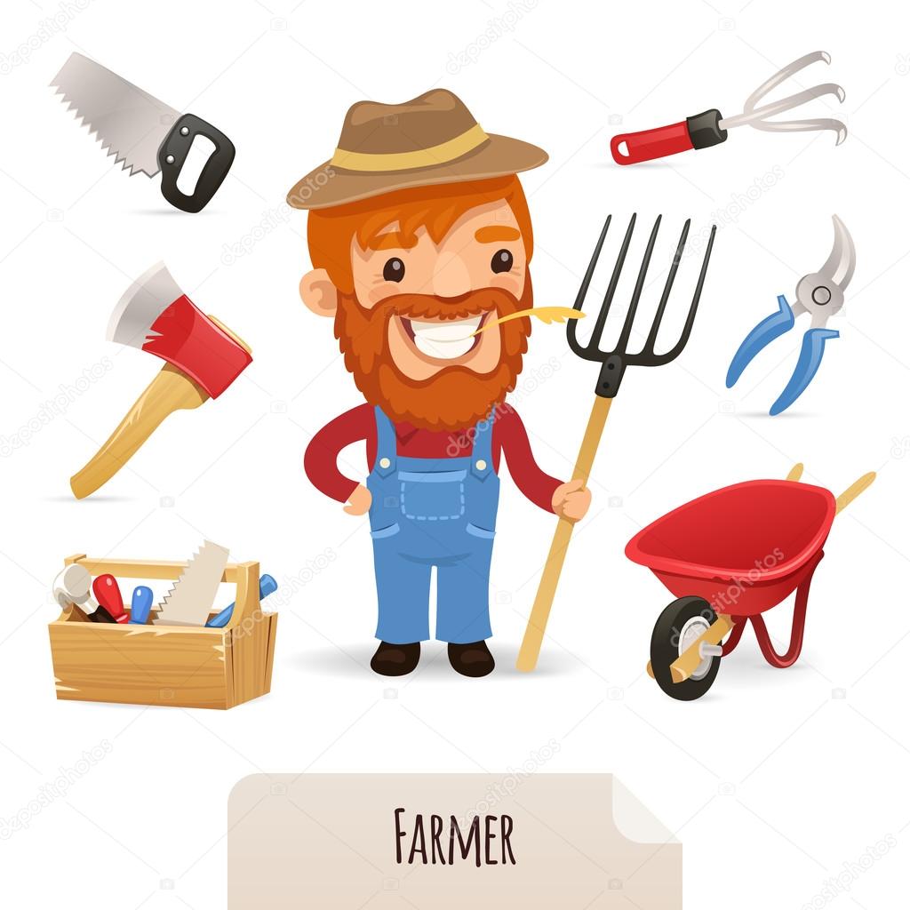 Farmer Icons Set