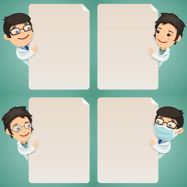 Doktorlar çizgi film karakterleri boş poster seti arıyorum