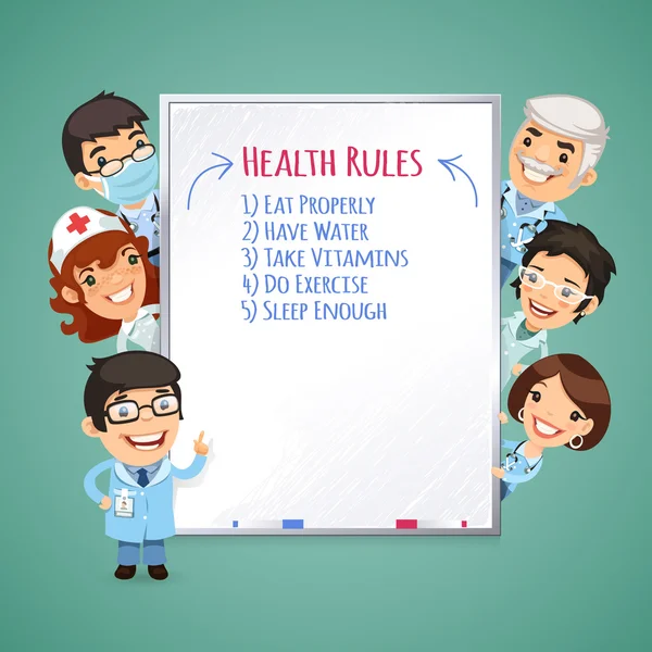 Doktorlar beyaz tahta sunulması