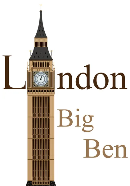 Big Ben — Vettoriale Stock