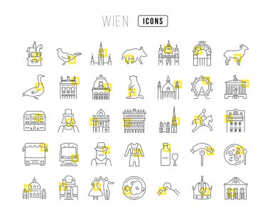 Sosis. Web tasarımı, uygulama ve en modern projeler için son derece ince simgelerin toplanması. Kategori Ülkeleri ve Şehirler için işaret kiti.