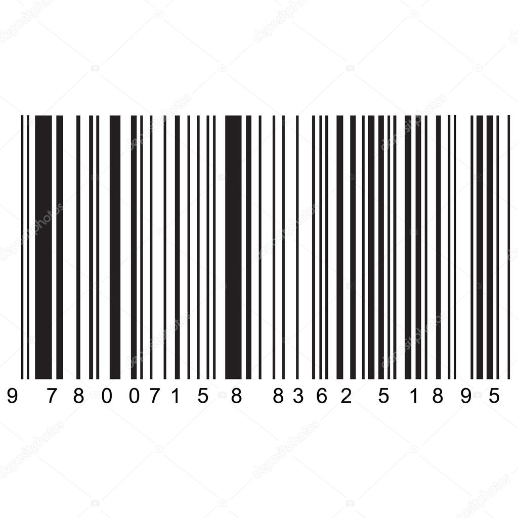 Realistic barcode vector