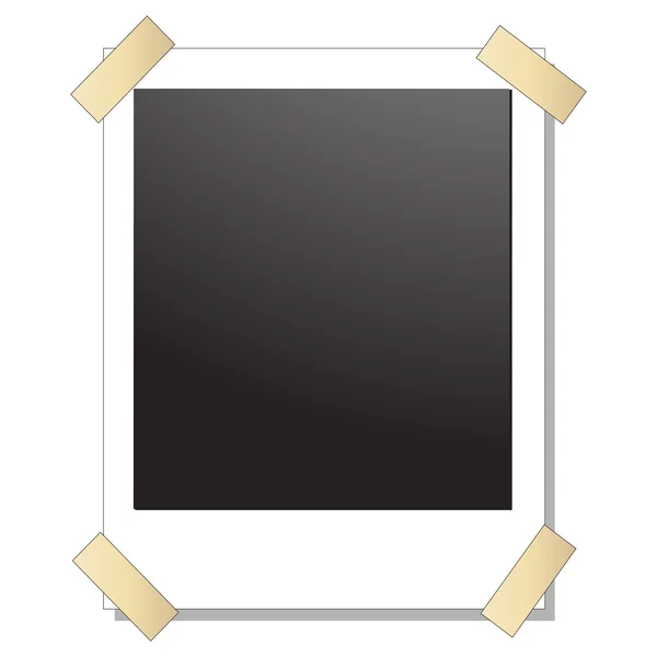 Blank polaroid photo frame — Stock Vector