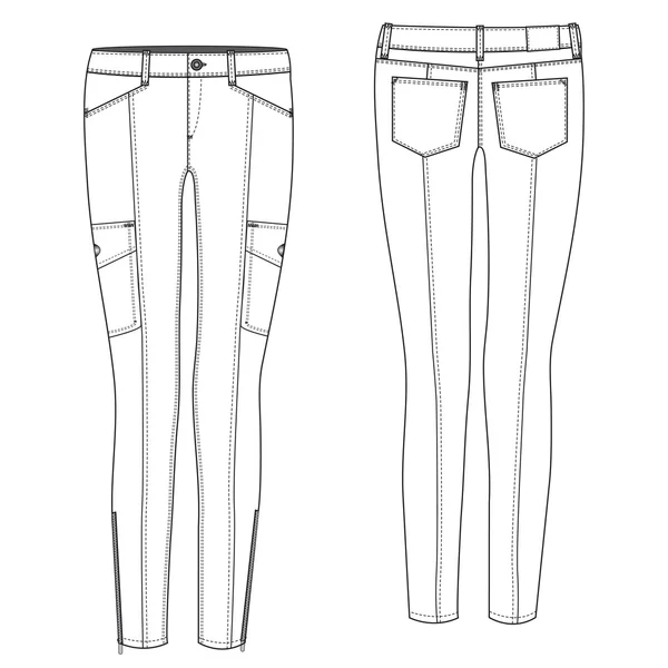 Pantalon cargo sexy — Image vectorielle