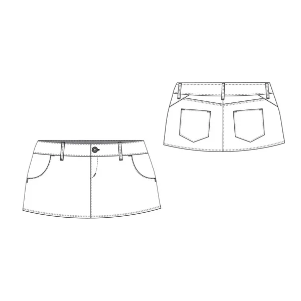 Mini jupe sexy — Image vectorielle