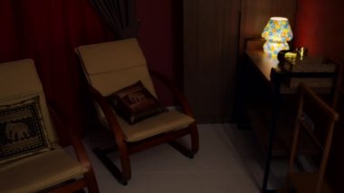 Masaj, oryantal terapi, refah ve meditasyon. Spa arkaplanı. 