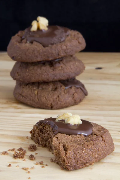 Stack of Chocolate Cookies — Stock Photo, Image