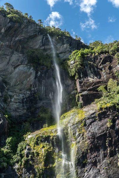 Fairy Falls Milford Sound Fiordland National Park South Island New — Stock fotografie