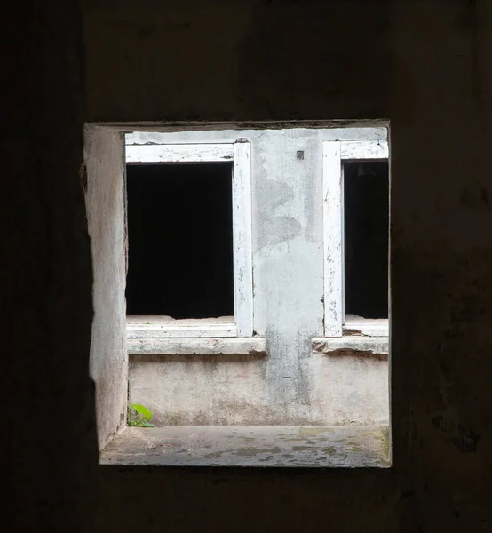 View Concrete Window Frame Old Army Bunker North Head Auckland — Stock Photo, Image