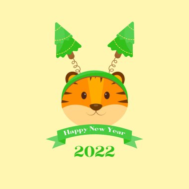 Yeni yıl kaplan kartı 2022