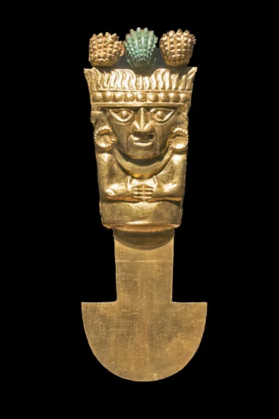 Ancient gold ceremonial knife — Stock Photo, Image