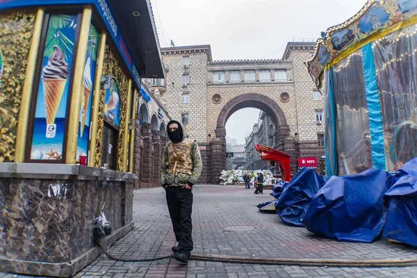 Киев Киев Украина Апреля 2014 Года Народные Протесты Манифестации Борьба — стоковое фото
