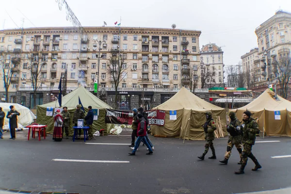 Kiev Kiev Ukraine Avril 2014 Manifestations Populaires Manifestations Lutte Pour — Photo