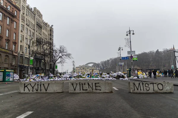 Kiev Kiev Ukraine Avril 2014 Manifestations Populaires Manifestations Lutte Pour — Photo