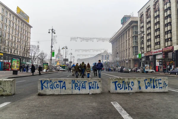 Киев Киев Украина Апреля 2014 Года Народные Протесты Манифестации Борьба — стоковое фото