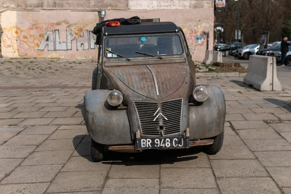 Polonia Cracovia Marzo 2022 Modelo Automóvil Muy Antiguo Antiguo Popular — Foto de Stock