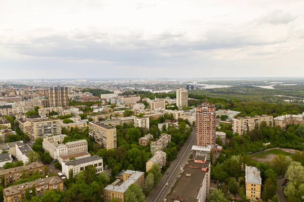 Украина Киев Мая 2015 Панорамный Вид Крыши Высотного Здания Центральную — стоковое фото