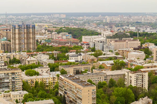 Ukraina Kiev Maj 2015 Flygfoto Över Centrala Delen Kiev Från — Stockfoto