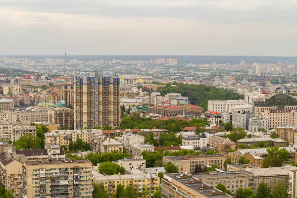 Ukraina Kiev Maj 2015 Flygfoto Över Centrala Delen Kiev Från — Stockfoto