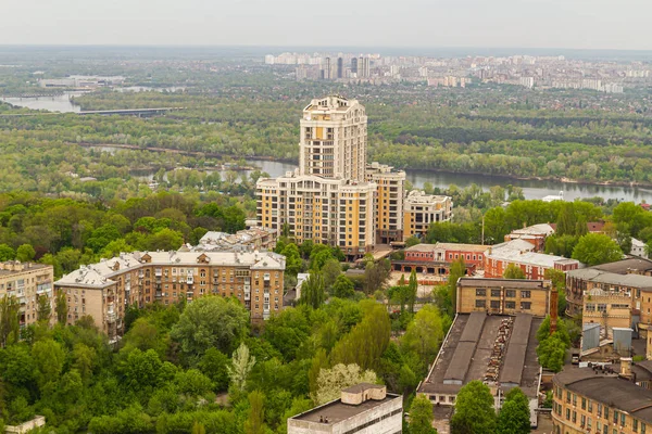 Ukrajna Kijev Május 2015 Légi Panoráma Központi Részén Kijev Egy — Stock Fotó