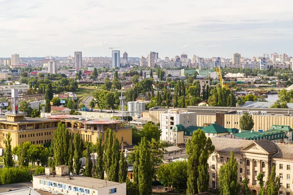 Kiev Ukraina Juli 2017 Ett Vackert Panorama Över Podil Område — Stockfoto