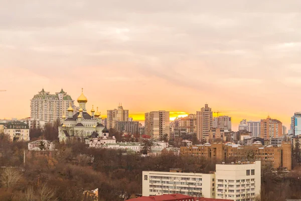 Ukraine Kyiv November 2016 Aerial Panoramic View Central Part Kyiv — стокове фото